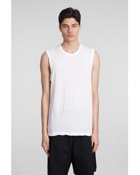 James Perse - Tank Top In White Cotton - Lyst