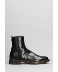 Silvano Sassetti - Low Heels Ankle Boots In Black Leather - Lyst