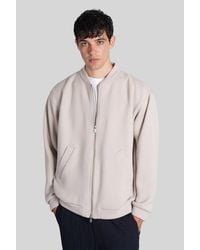 Barena - Gabier Bomber Jacket In Grey Wool - Lyst