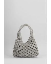 HIBOURAMA - Vannifique Small Hand Bag In Silver Resin - Lyst