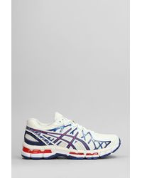 Asics - Gel-kayano 20 Sneakers In White Leather And Fabric - Lyst