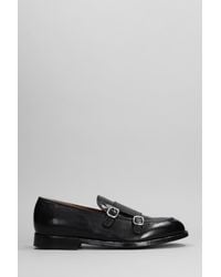 Green George - Loafers In Black Leather - Lyst