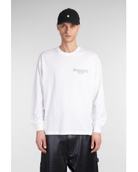 Carhartt - L-s Chain Link T-shirt In White Cotton - Lyst