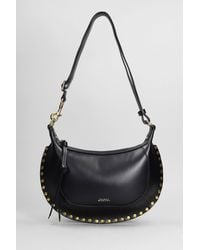 Isabel Marant - Borsa a spalla Oskan moon in Pelle Nera - Lyst