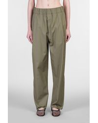 Laneus - Pantalone in Cotone Verde - Lyst