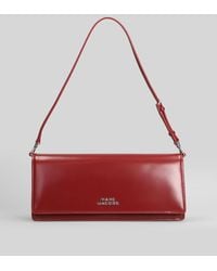 Marc Jacobs - The Mirror Shoulder Shoulder Bag In Bordeaux Leather - Lyst