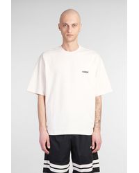 Barrow - T-Shirt in Cotone Beige - Lyst