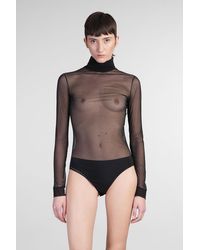 Maison Margiela - Body in Poliestere Nera - Lyst
