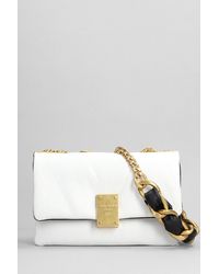 Balmain - 1945 Soft Bag Shoulder Bag In White Leather - Lyst