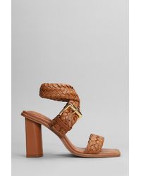 SCHUTZ SHOES - Sandals In Leather Color Leather - Lyst