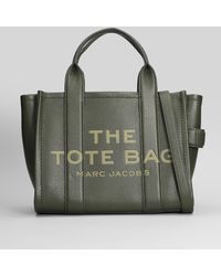 Marc Jacobs - The Small Tote Tote In Green Leather - Lyst