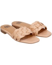 bibi lou flats in powder leather