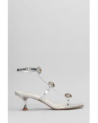Lola Cruz - Lya 95 Sandals In Silver Leather - Lyst