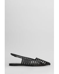 Carrano - Ballet Flats In Black Leather - Lyst
