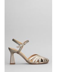 Pedro Miralles - Sandals In Gunmetal Leather - Lyst