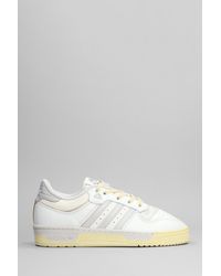 adidas - Sneakers Rivarly Low 86 in Pelle Bianca - Lyst