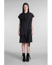 Lemaire - Dress In Black Cotton - Lyst