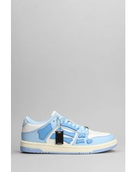 Amiri Sneakers in Pelle Bianca - Blu