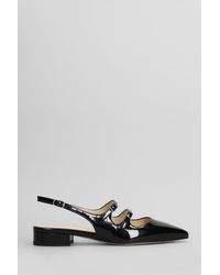 Anna F. - Ballet Flats In Black Patent Leather - Lyst