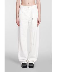 Ann Demeulemeester - Jeans In White Cotton - Lyst