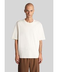 Ami Paris - T-shirt In Beige Cotton - Lyst