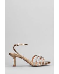 Bibi Lou - Beril 75 Sandals In Platinum Leather - Lyst