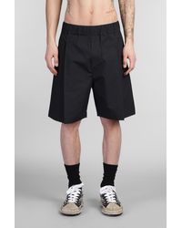 A PAPER KID - Shorts in Cotone Nero - Lyst