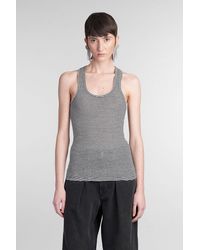 Isabel Marant - Canotta Thea in lino Bianco - Lyst