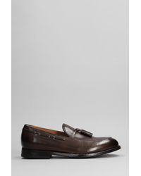 Green George - Loafers In Leather Color Leather - Lyst