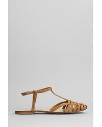 Anna F. - Flats In Leather Color Suede - Lyst