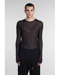 Ann Demeulemeester - T-shirt In Black Modal - Lyst