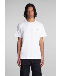 Stone Island - T-shirt In White Cotton - Lyst