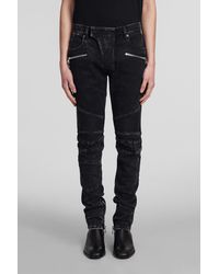 Balmain - Jeans in Cotone Nero - Lyst