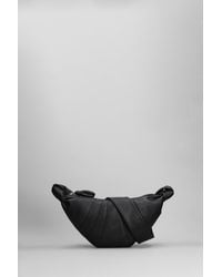 Lemaire - Borsa a spalla Small croissant in Pelle Nera - Lyst