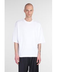 Isabel Benenato - T-Shirt in Cotone Bianco - Lyst