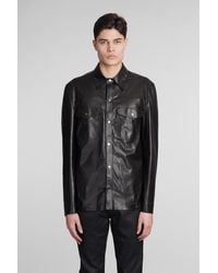 Salvatore Santoro - Leather Jacket In Black Leather - Lyst