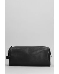 Common Projects - Clutch In Black Leather - Lyst