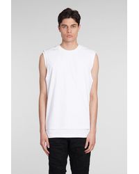 State of Order - Sioux Tank Top In White Cotton - Lyst