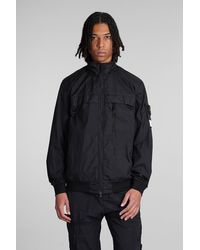 Stone Island - Giacca Casual in Poliamide Nera - Lyst