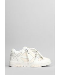 Off-White c/o Virgil Abloh - Out Of Office Sneakers In Beige Leather - Lyst
