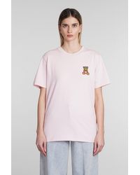 Barrow - T-shirt In Rose-pink Cotton - Lyst