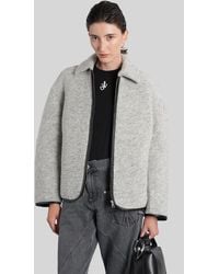 JW Anderson - Casual Jacket In Grey Wool - Lyst