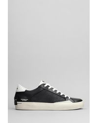 Crime London - Sneakers In Black Leather - Lyst
