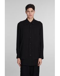Y's Yohji Yamamoto - Shirt In Black Cotton - Lyst