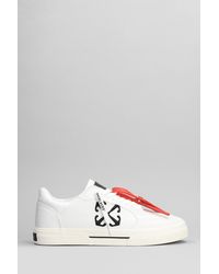 Off-White c/o Virgil Abloh - New Low Vulcanized Sneakers In White Cotton - Lyst