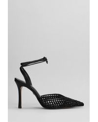 Carrano - Pumps In Black Suede And Leather - Lyst