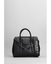 Secret Pon-pon - Yalis Rodeo Small Hand Bag In Black Leather - Lyst