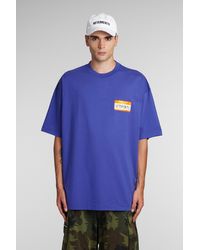 Vetements - T-shirt In Blue Cotton - Lyst