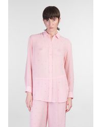 Mc2 Saint Barth - Camicia Brigitte in Poliestere Rosa - Lyst