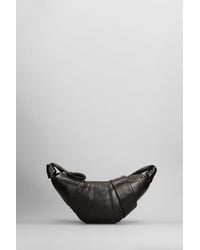 Lemaire - Small Croissant Shoulder Bag In Brown Leather - Lyst